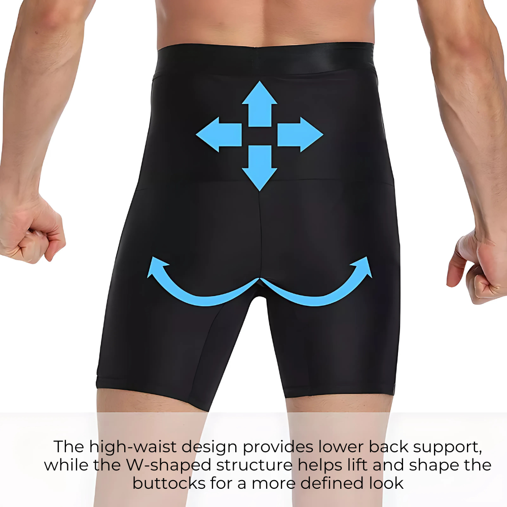 Men's Shaping Shorts - HIGH WAISTED -