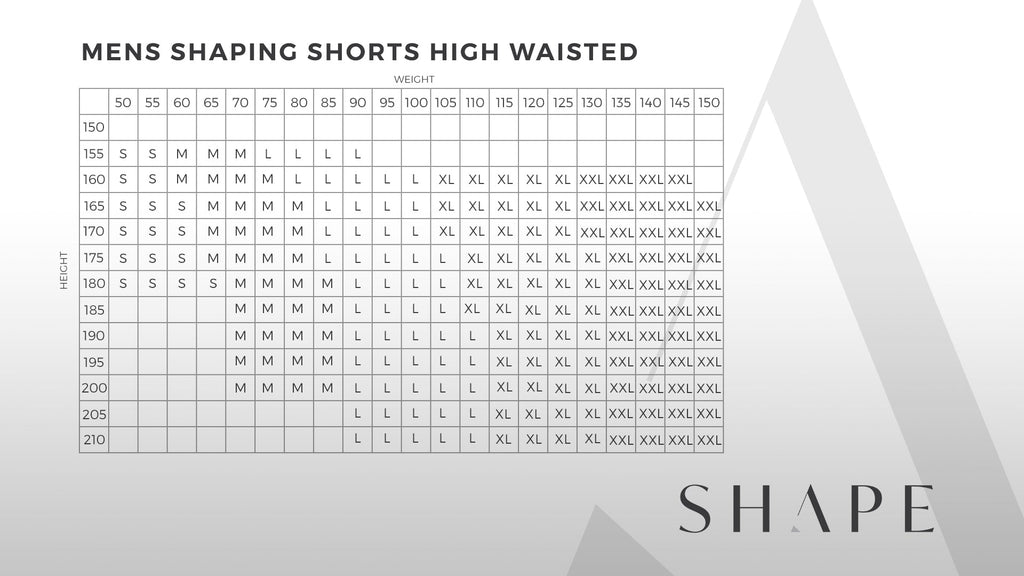 Men's Shaping Shorts - HIGH WAISTED -