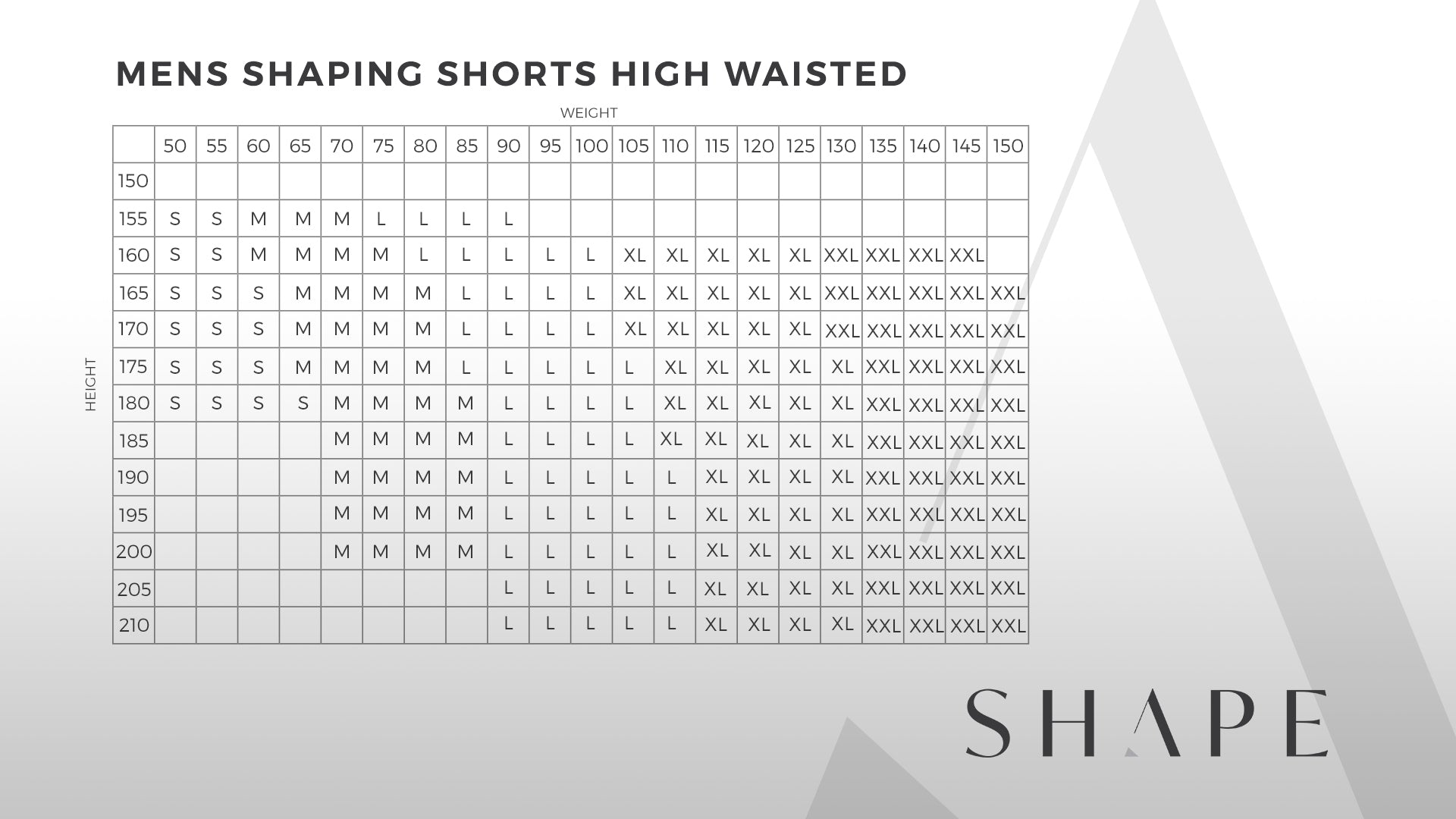 Men's Shaping Shorts - HIGH WAISTED -