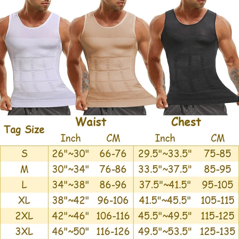 Mens body shaper Top