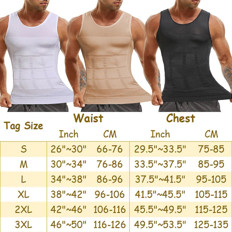 Mens body shaper Top